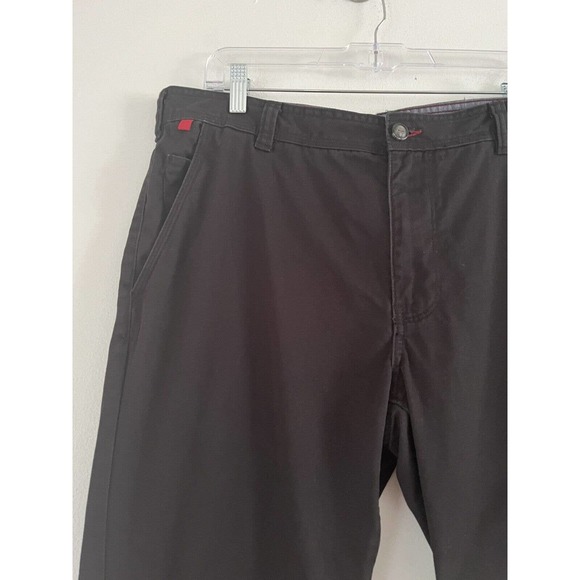 Hudson North Black Straight Leg Mens Chino Pants Size 36x30 - Picture 3 of 6